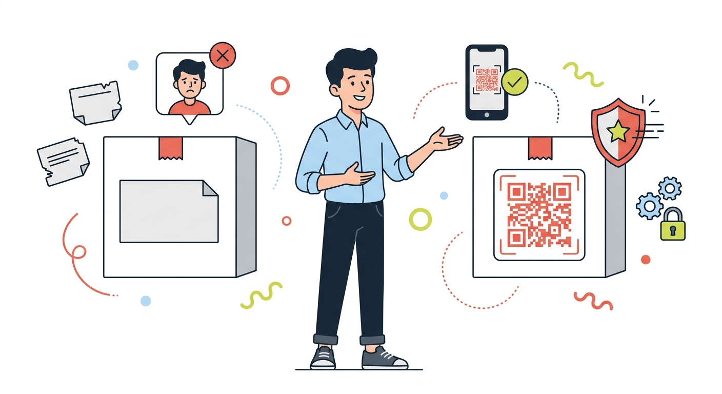 So sánh tem QR và tem truyền thống