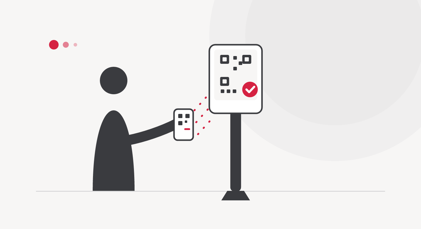 Trạm check-in tự phục vụ dạng kiosk tại cửa sự kiện
