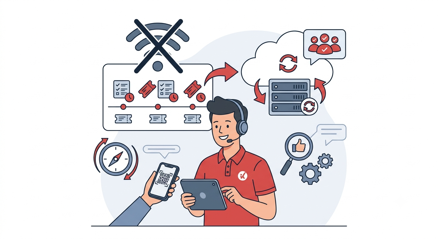 Check-in khách mời sự kiện khi không có internet